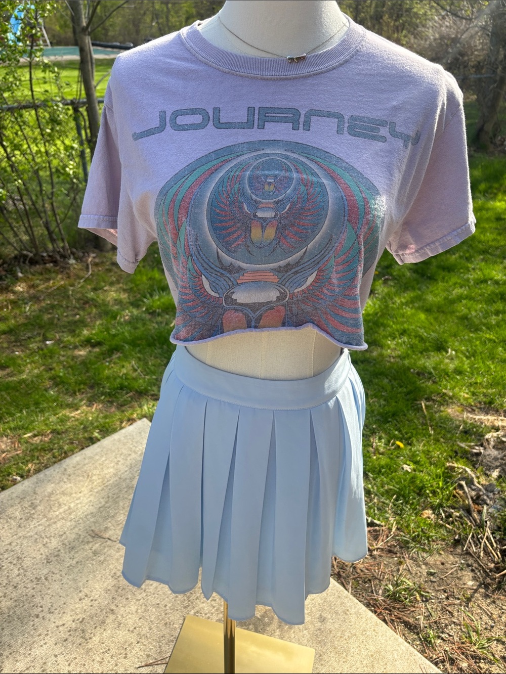 Forever 21 Baby Blue Pleated Mini Skirt – Women’s XS, Like New